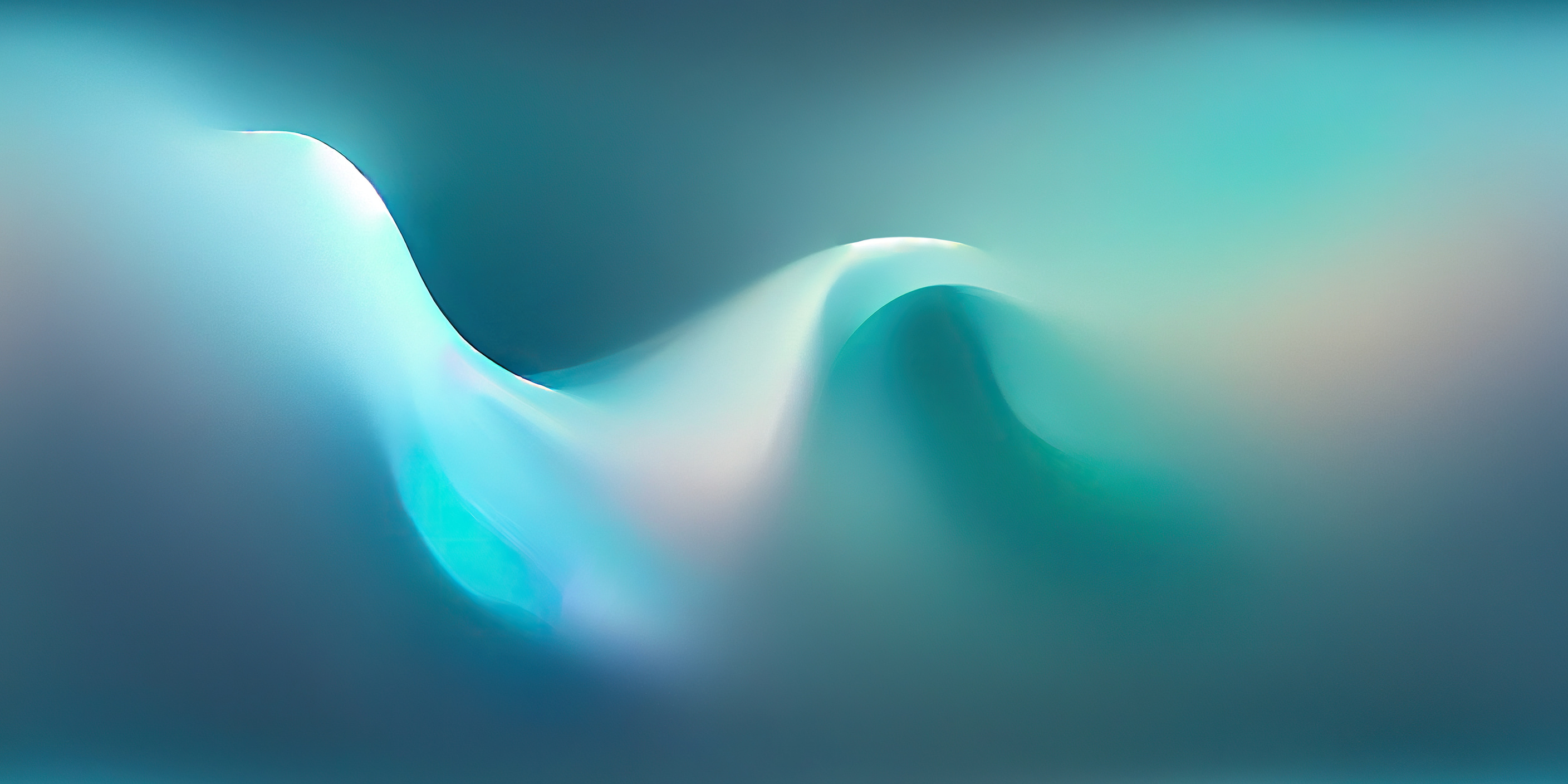 Blurring effect on a smooth flowing flow of bluish-white waves.